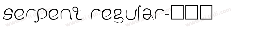 Serpent Regular字体转换
